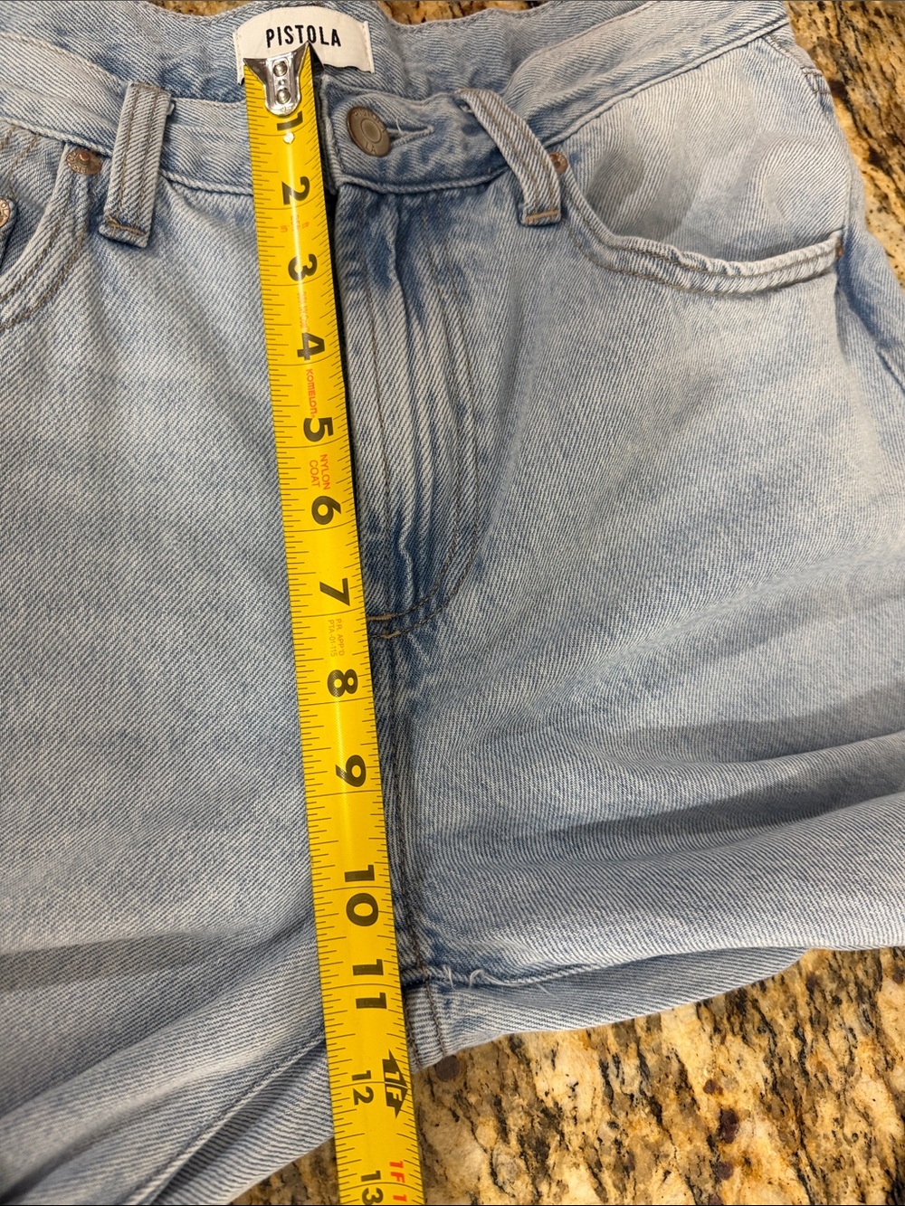 Pistola Wide Leg Jeans Size 27 Light Wash High Rise Lyocell Cotton Denim Pants - Picture 9 of 10